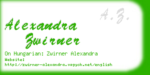 alexandra zwirner business card